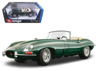 Bburago 1961  Jaguar E-type Cabriolet 1/18 Metallic Green