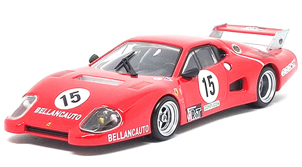 Bburago Ferrari 512 BB (II series) 1000 km Monza 1981 by M Flammini / S Dini / F Violati 1/43 scale