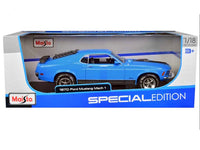 Maisto 1970 Ford Mustang Mach 1 1/18 Blue-hobbytoys