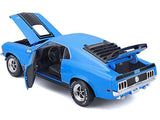 Maisto 1970 Ford Mustang Mach 1 1/18 Blue-hobbytoys