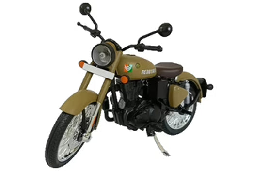Royal Enfield Classic 350 Signals Stormrider Sand colour scale 1/12 by Maisto-hobbytoys
