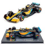 Bburago F1- Mclaren F1 Mcl 36 With Driver Figure #3 (Daniel Ricciardo) 1/43 B18-38064R