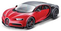 Maisto Bugatti Chiron 1/24 Red Sport in acrylic case