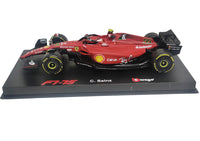 Burago 2022 F1 Ferrari-75  Racing Team #16 Santander C.Sainz  car 1/43-hobbytoys