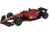 Burago 2022 F1 Ferrari-75  Racing Team #16 Santander C.Sainz  car 1/43-hobbytoys