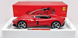 Ferrari Monza SP1 Red Metallic with Stripes 1/18 Diecast Model Car by Bburago