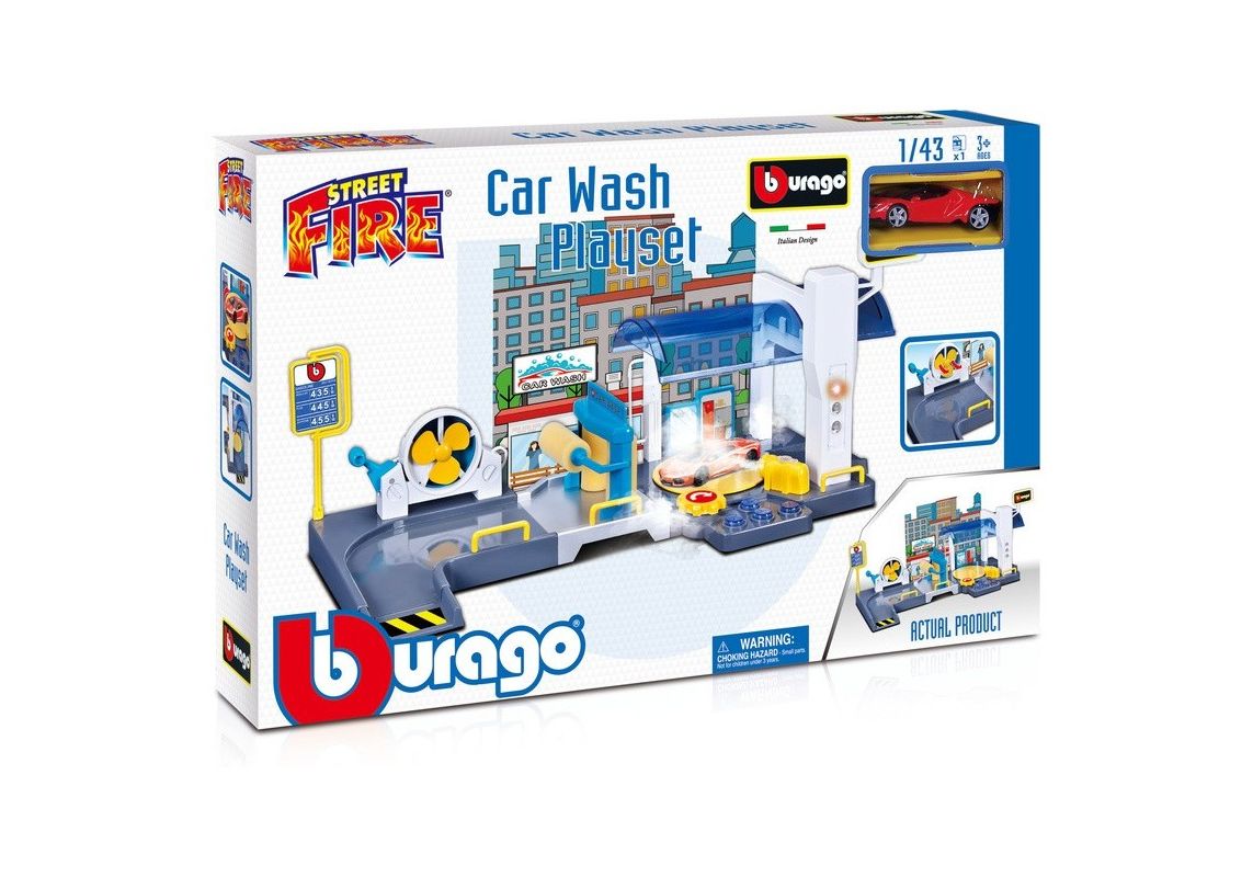 Bburago Streetfire Car Wash Trackset